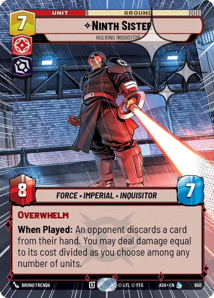 Ninth Sister - Hulking Inquisitor (650) (Hyperspace Foil) (650) [Ashes of the Empire]