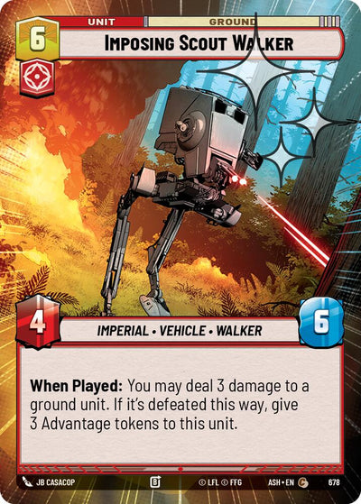 Imposing Scout Walker (678) (Hyperspace Foil) (678) [Ashes of the Empire]