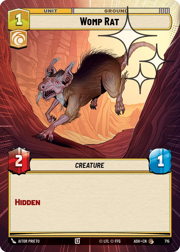 Womp Rat (715) (Hyperspace Foil) (715) [Ashes of the Empire]