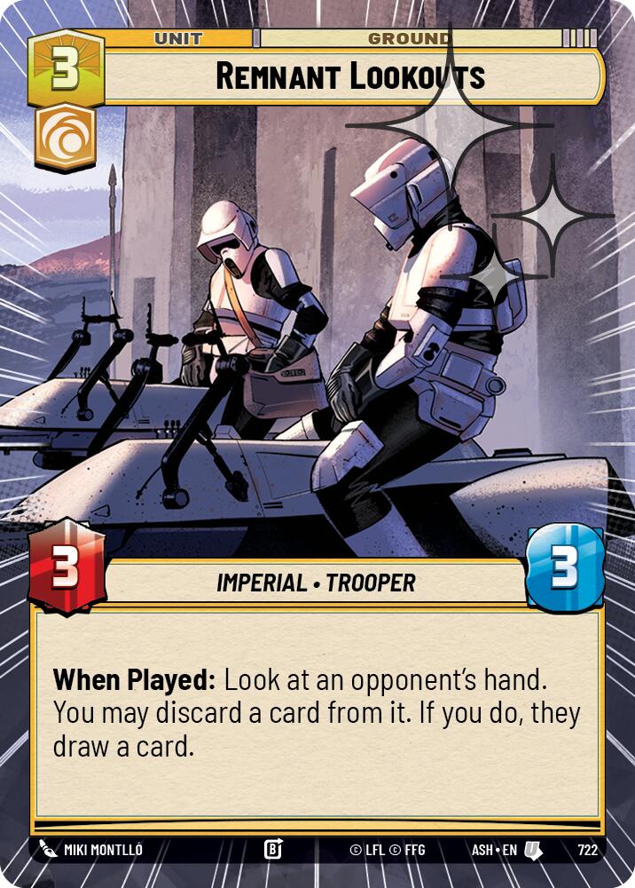 Remnant Lookouts (722) (Hyperspace Foil) (722) [Ashes of the Empire]