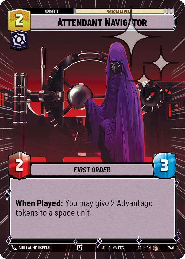 Attendant Navigator (740) (Hyperspace Foil) (740) [Ashes of the Empire]