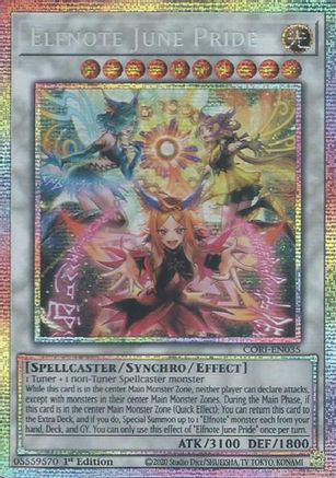 Elfnote June Pride (Starlight Rare) Starlight Rare - Chaos Origins 1st Edition