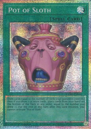 Pot of Sloth (Starlight Rare) Starlight Rare - Chaos Origins 1st Edition
