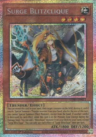 Surge Blitzclique (Starlight Rare) Starlight Rare - Chaos Origins 1st Edition