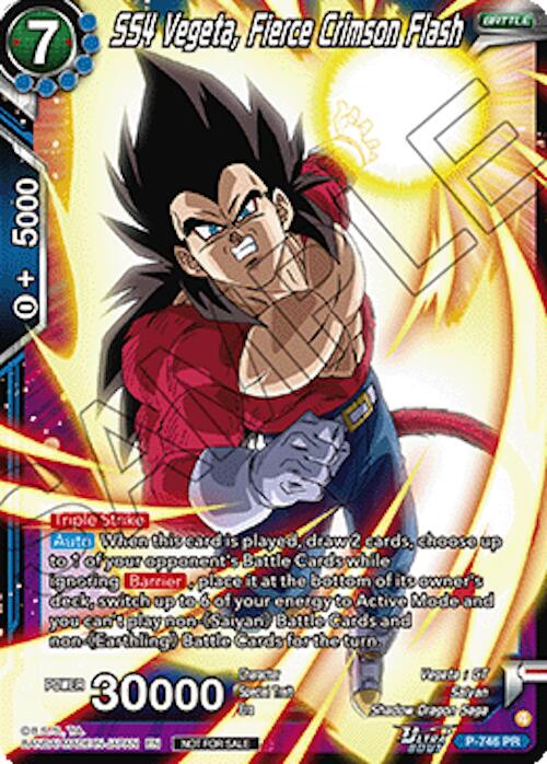 SS4 Vegeta, Fierce Crimson Flash (Ultra-Bout Series Tournament Pack Vol.3) (P-746) [Tournament Promotion Cards]