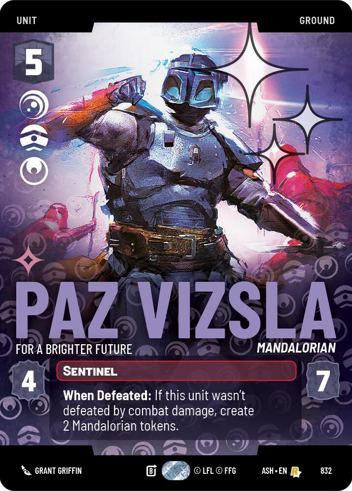 Paz Vizsla - For a Brighter Future (832) (Prestige Foil) (832) [Ashes of the Empire]
