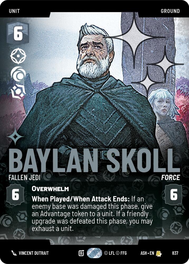 Baylan Skoll - Fallen Jedi (837) (Prestige Foil) (837) [Ashes of the Empire]