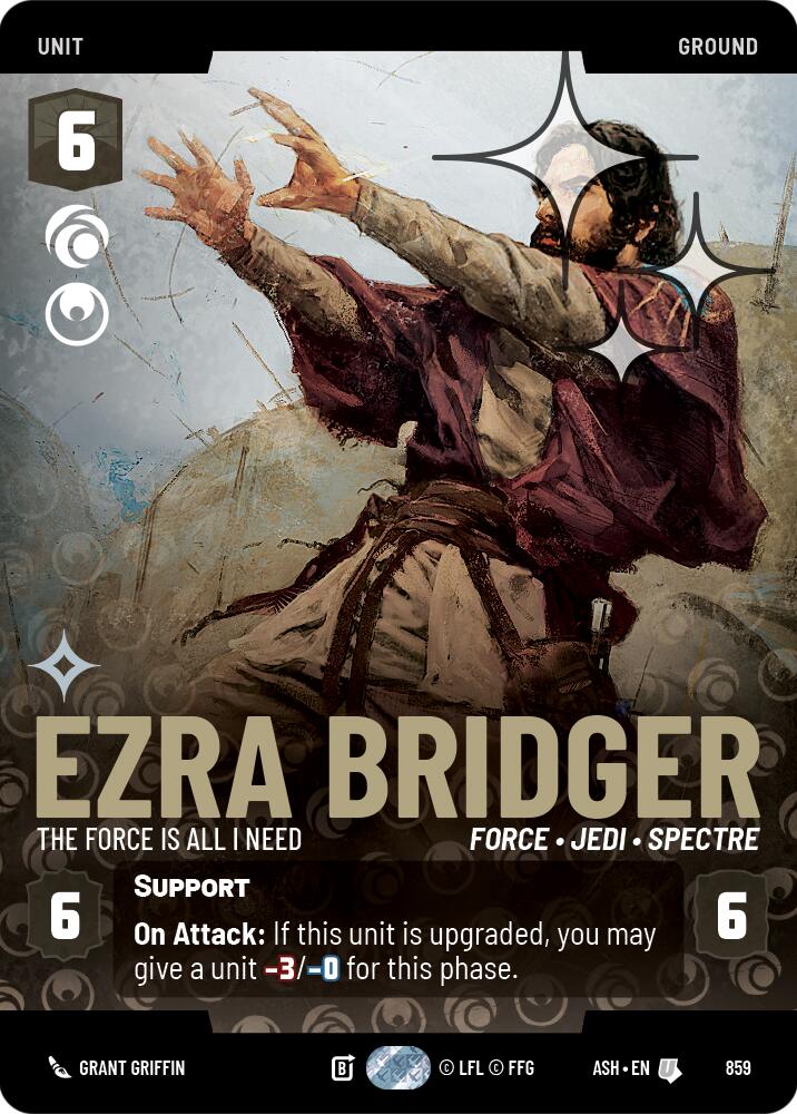 Ezra Bridger - The Force is All I Need (859) (Prestige Foil) (859) [Ashes of the Empire]