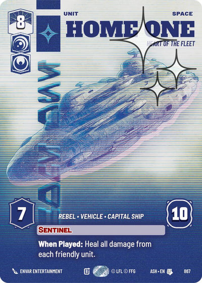 Home One - Heart of the Fleet (867) (Prestige Foil) (867) [Ashes of the Empire]