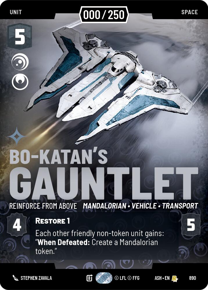 Bo-Katan's Gauntlet - Reinforce from Above (890) (Serialized) (890) [Ashes of the Empire]