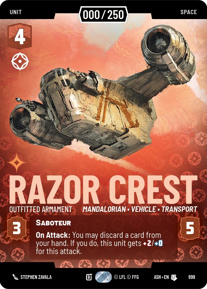 Razor Crest - Outfitted Armament (899) (Serialized) (899) [Ashes of the Empire]