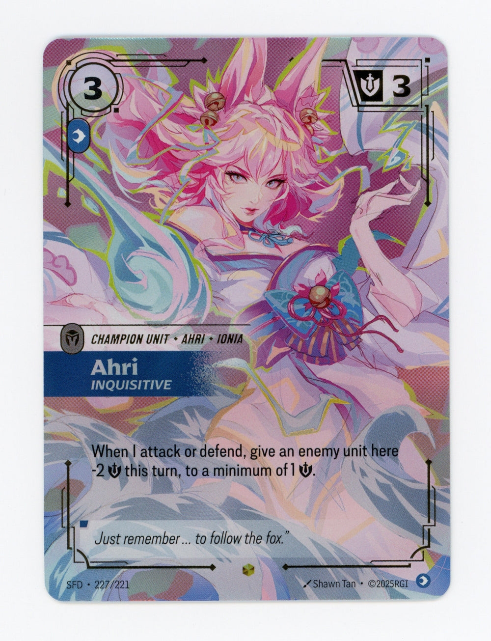 Ahri - Inquisitive — Overnumbered|Foil — ID 17422