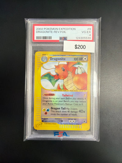 Pokemon Expedition Dragonite Rev. Holo PSA 4