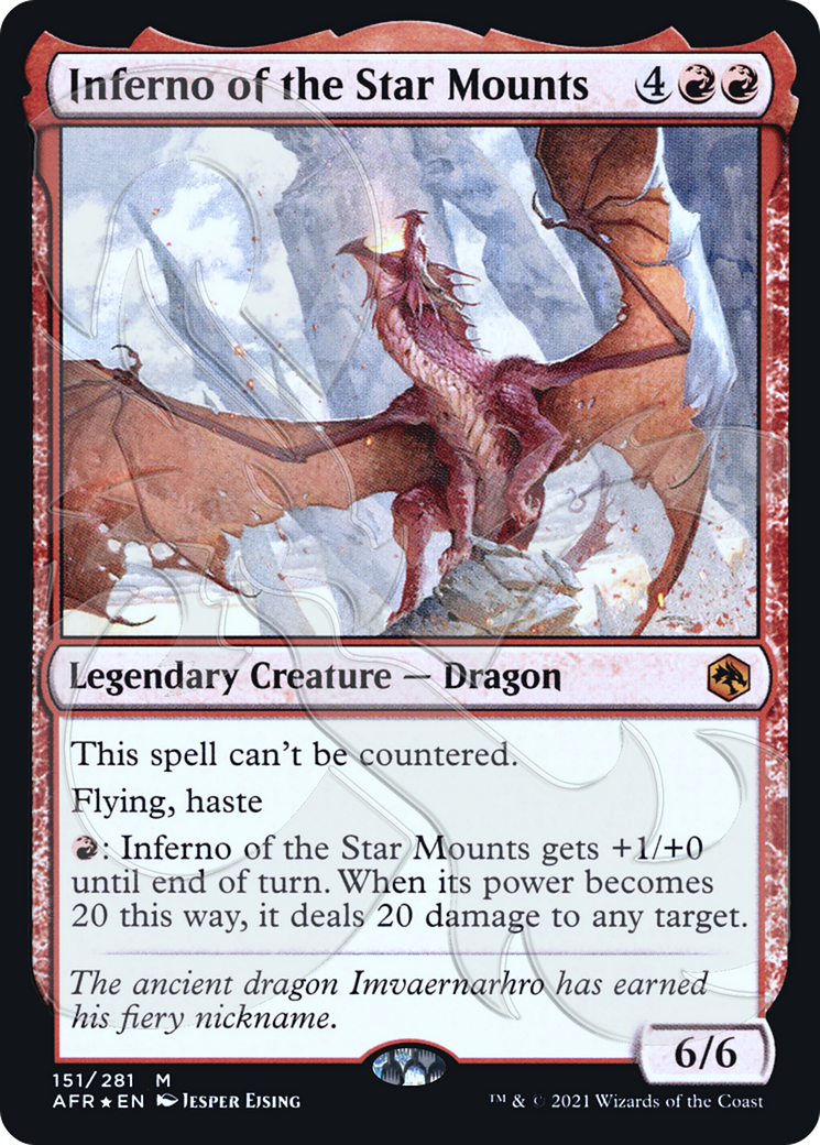 Inferno of the Star Mounts (AFR&-151A) - Adventures in the Forgotten Realms Promos Foil