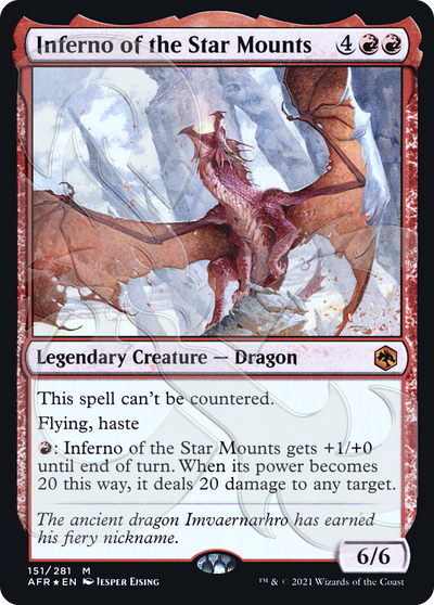 Inferno of the Star Mounts (AFR&-151A) - Adventures in the Forgotten Realms Promos Foil