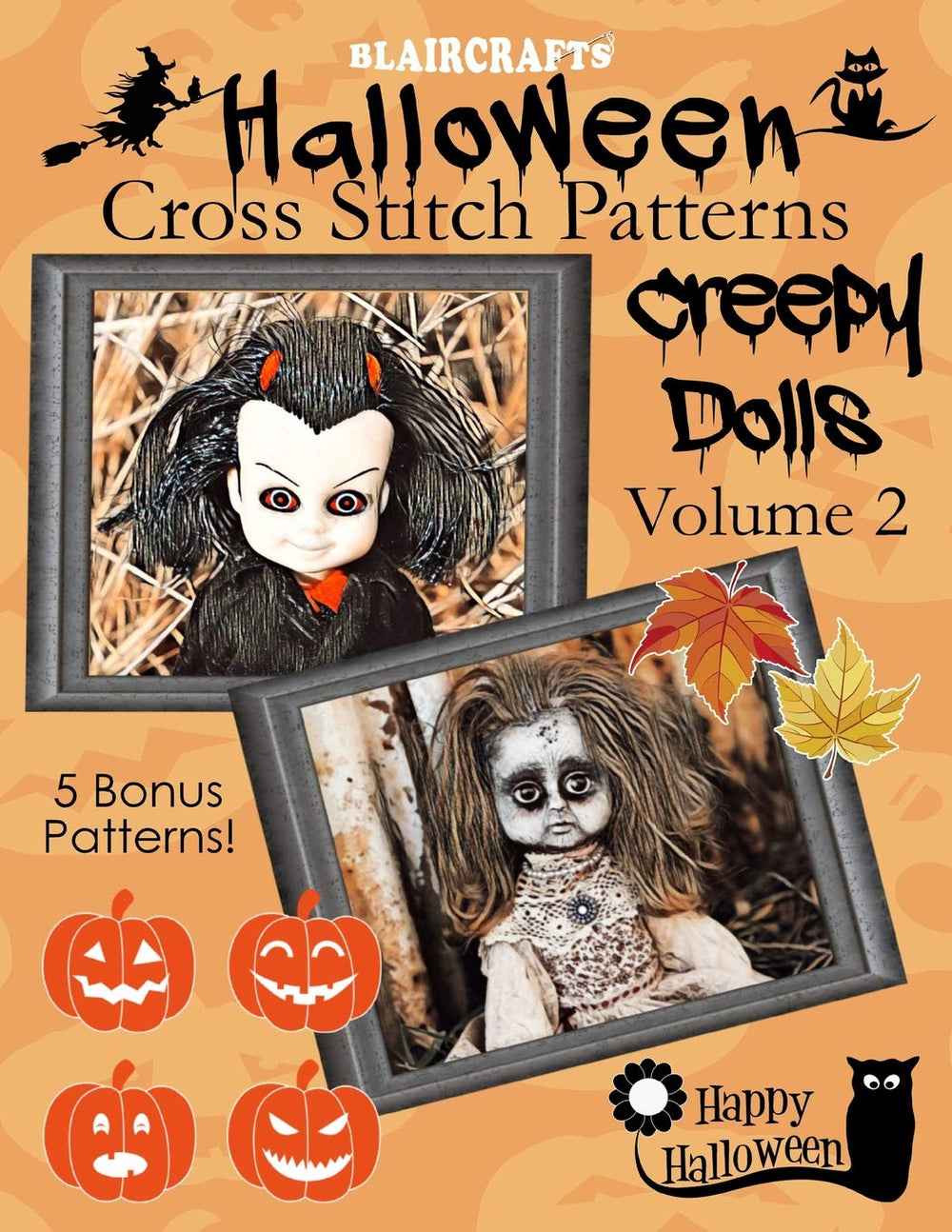 Halloween Cross Stitch Patterns : Creepy Dolls Volume 2: 5 Bonus Patterns!