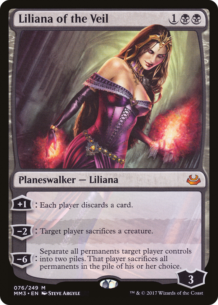 Liliana of the Veil (MM3-076) - Modern Masters 2017 Foil