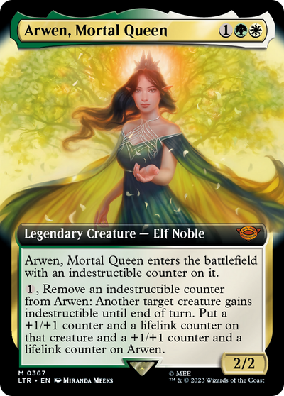 Arwen, Mortal Queen (LTR-367) - The Lord of the Rings: Tales of Middle-earth: (Extended Art) Foil