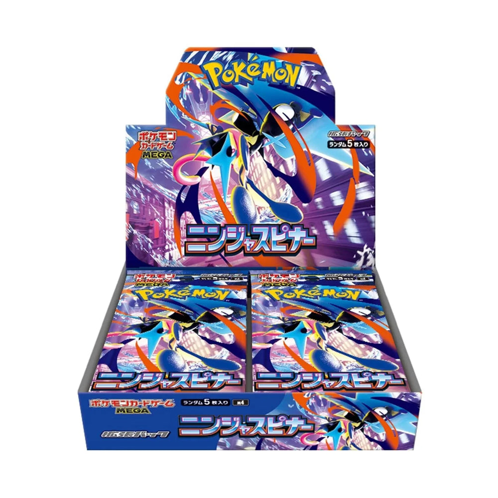 Pokemon Japanese - Mega M4 - SEALED CASE OF 12 - Ninja Spinner Booster Box (PRE-ORDER SHIPS MARCH 16)