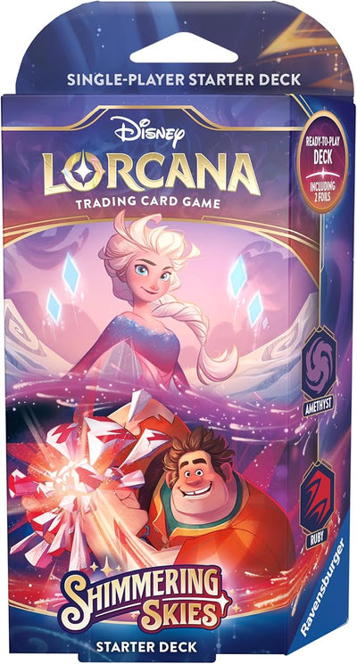 Disney Lorcana: Shimmering Skies - Starter Deck - Amethyst and Ruby