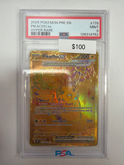 Pokemon Pikachu ex 179/131 PSA 9