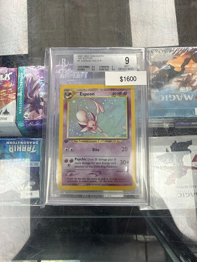 Pokemon Espeon Holo 1st Ed BGS 9 #1/75
