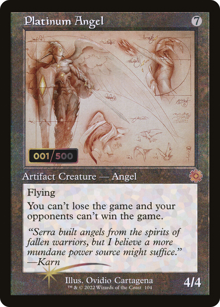 Platinum Angel (BRR-104Z) - The Brothers' War Retro Artifacts Foil
