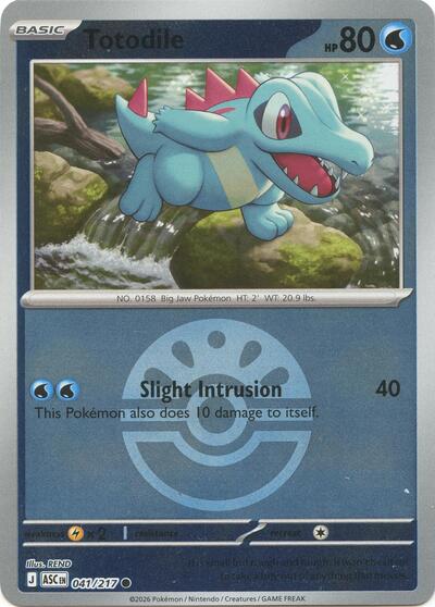 Totodile - Friend Ball - 041/217 - Common [me025-041] [Reverse Holo]