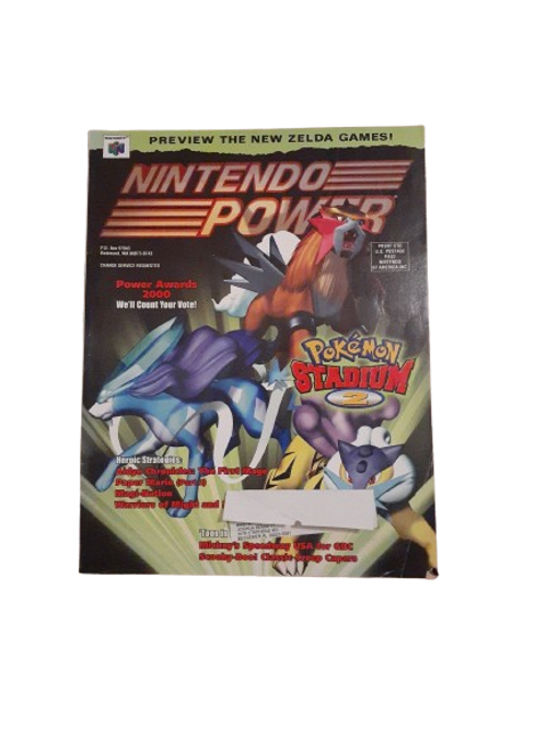 Nitendo Power Vol 142 Pokemon Stadium 2 Legend of Zelda Poster Magazine