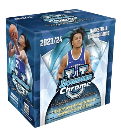 2023/24 Bowman University Chrome Basketball Sapphire Box