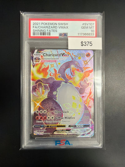 Pokemon Shining Fates Charizard VMAX #SV107 PSA 10