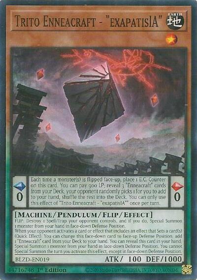 Trito Enneacraft - "exapatisIA" - BLZD-EN019 - Common - 1st Edition
