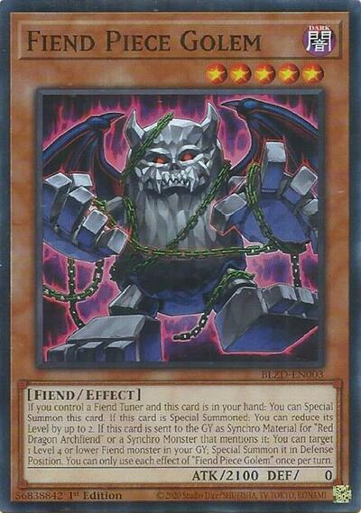 Fiend Piece Golem - BLZD-EN003 - Common - 1st Edition