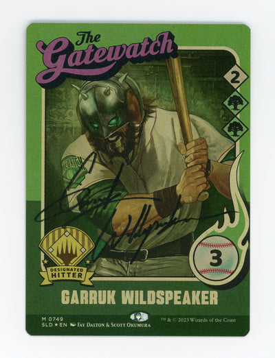Garruk Wildspeaker // Garruk Wildspeaker — Borderless|Signed|Magic: The Baseballing|Foil — ID 17361