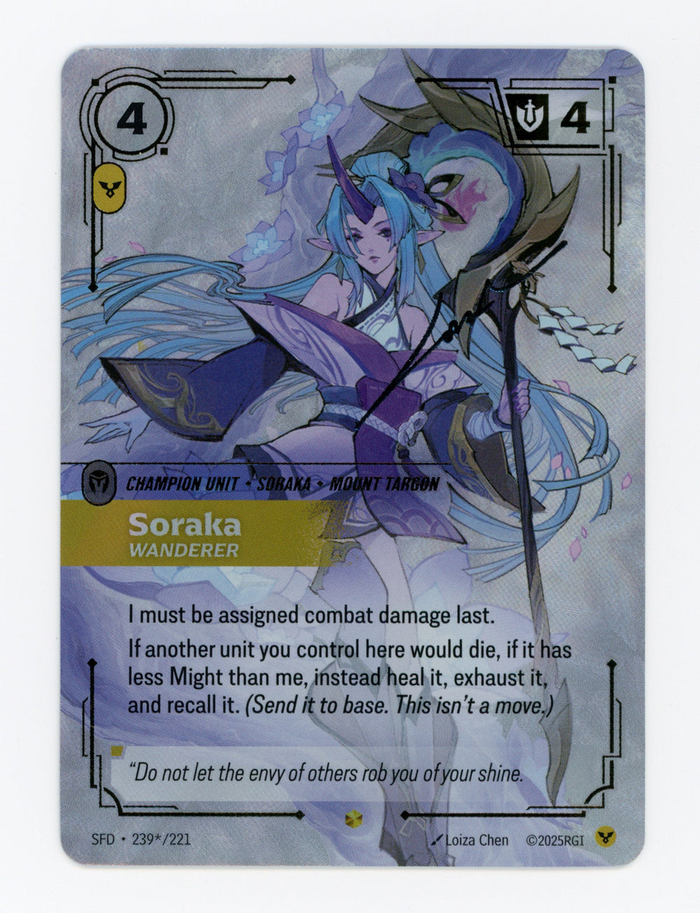 Soraka - Wanderer — Signature|Foil — ID 17427