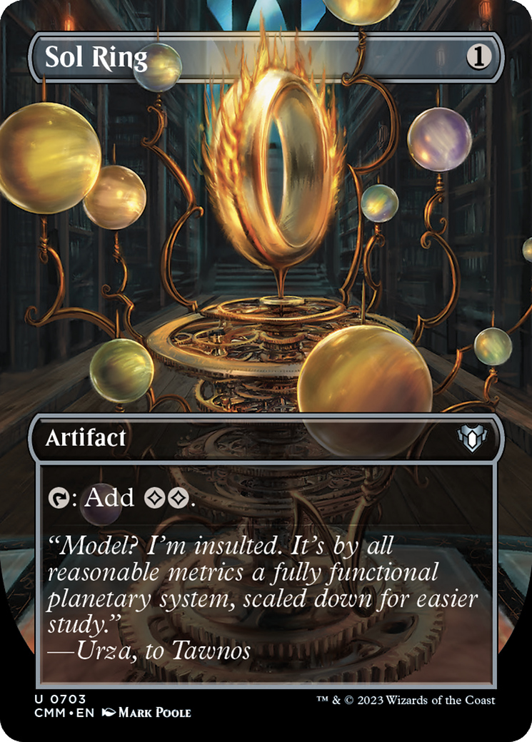 Sol Ring (CMM-703) - Commander Masters (Borderless) Foil