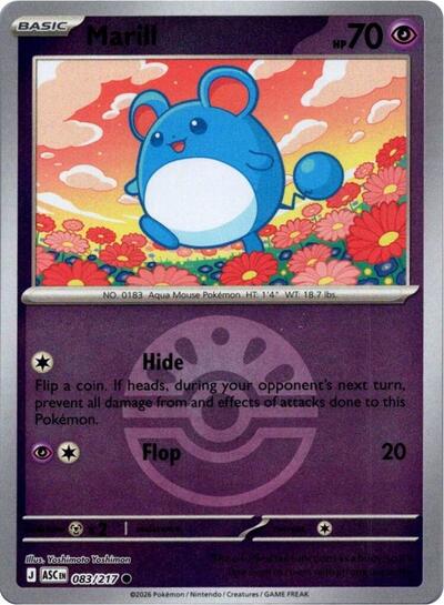 Marill - Friend Ball - 083/217 - Common [me025-083] [Reverse Holo]
