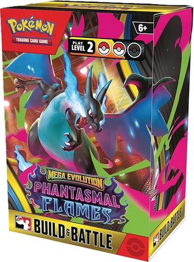 Pokemon Mega Evolution Phantasmal Flames Build & Battle Display Box