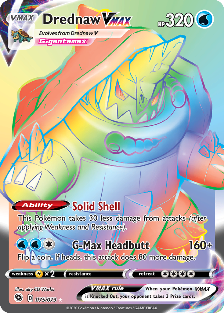 Drednaw Vmax 75 73 Champions Path Holofoil