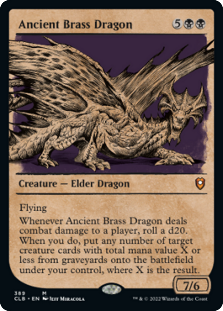 Ancient Brass Dragon (CLB-389) - Commander Legends: Battle for Baldur's Gate: (Showcase) Foil