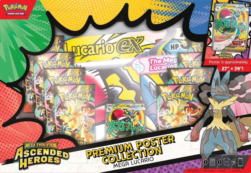Pokemon Mega Evolution Ascended Heroes Premium Poster Collection Box