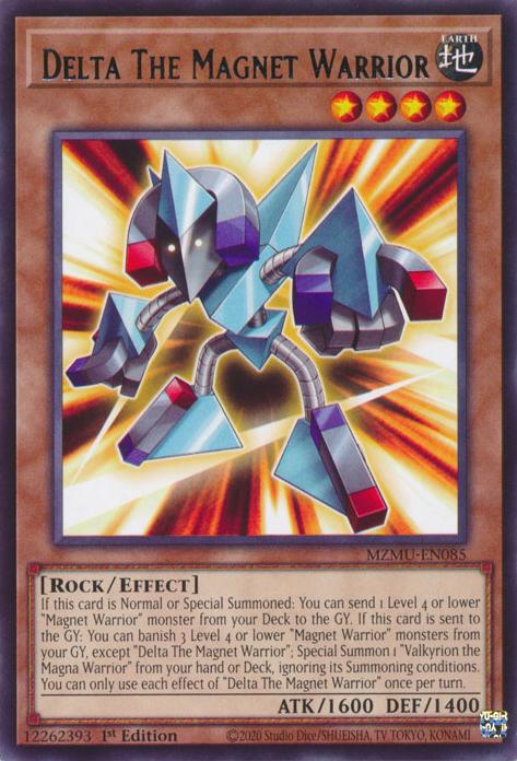 Delta The Magnet Warrior - MZMU-EN085 - Rare - 1st Edition