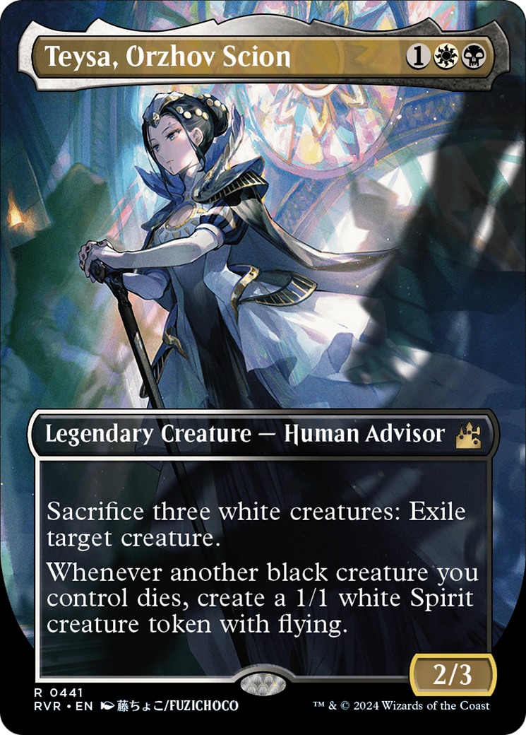 Teysa, Orzhov Scion (RVR-441) - Ravnica Remastered (Borderless) Foil