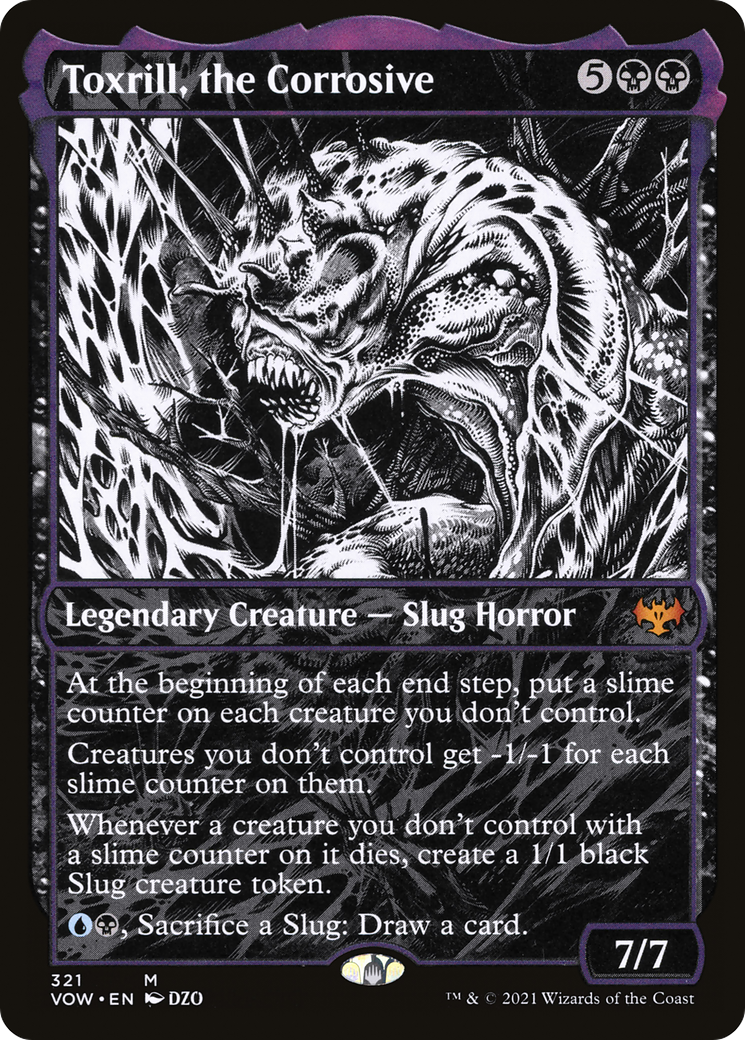 Toxrill, the Corrosive (VOW-321) - Innistrad: Crimson Vow: (Showcase) Foil