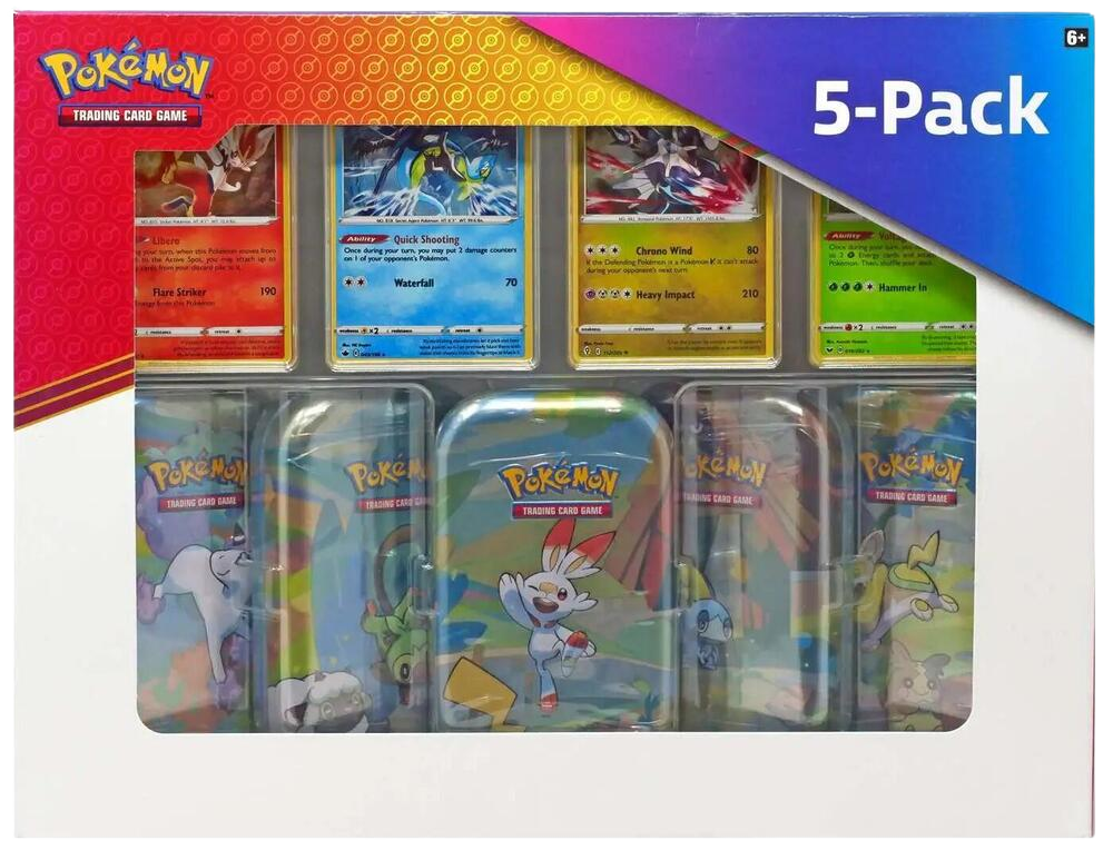 Galar pals Mini Tins 5-pack