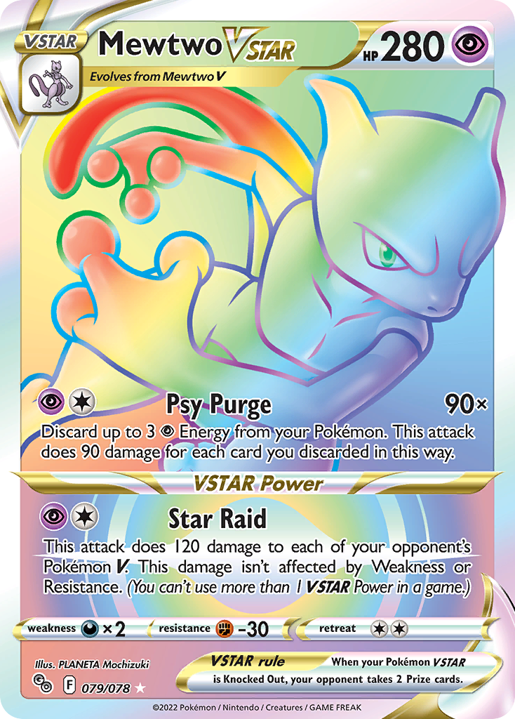 Mewtwo Vstar 79 78 Pokmon Go Holofoil