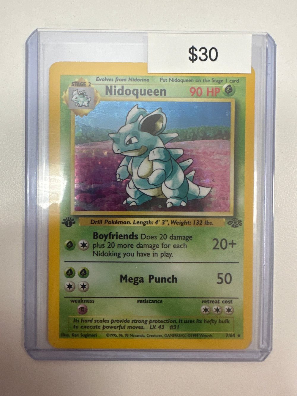 Pokemon Nidoqueen 1st Edition 7/64