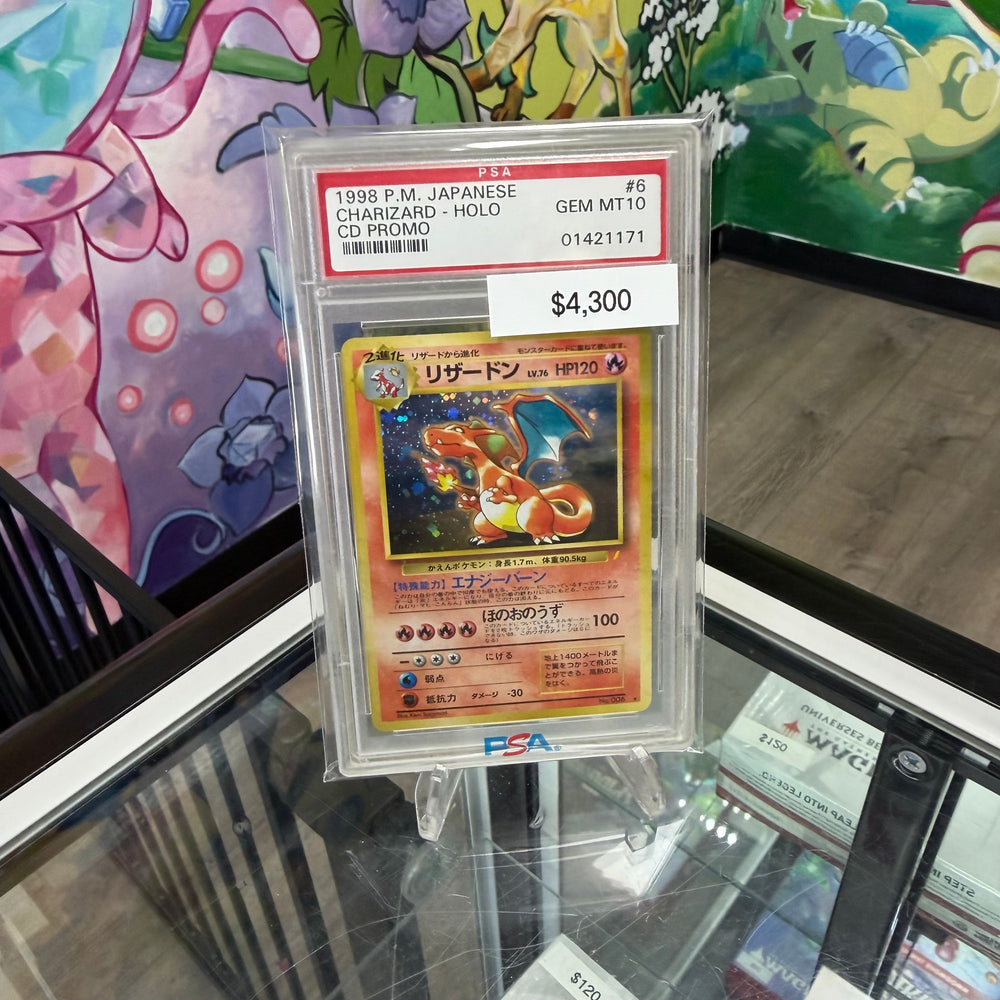 Pokemon 1998 Charizard CD Promo #6 PSA 10