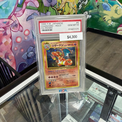 Pokemon 1998 Charizard CD Promo #6 PSA 10