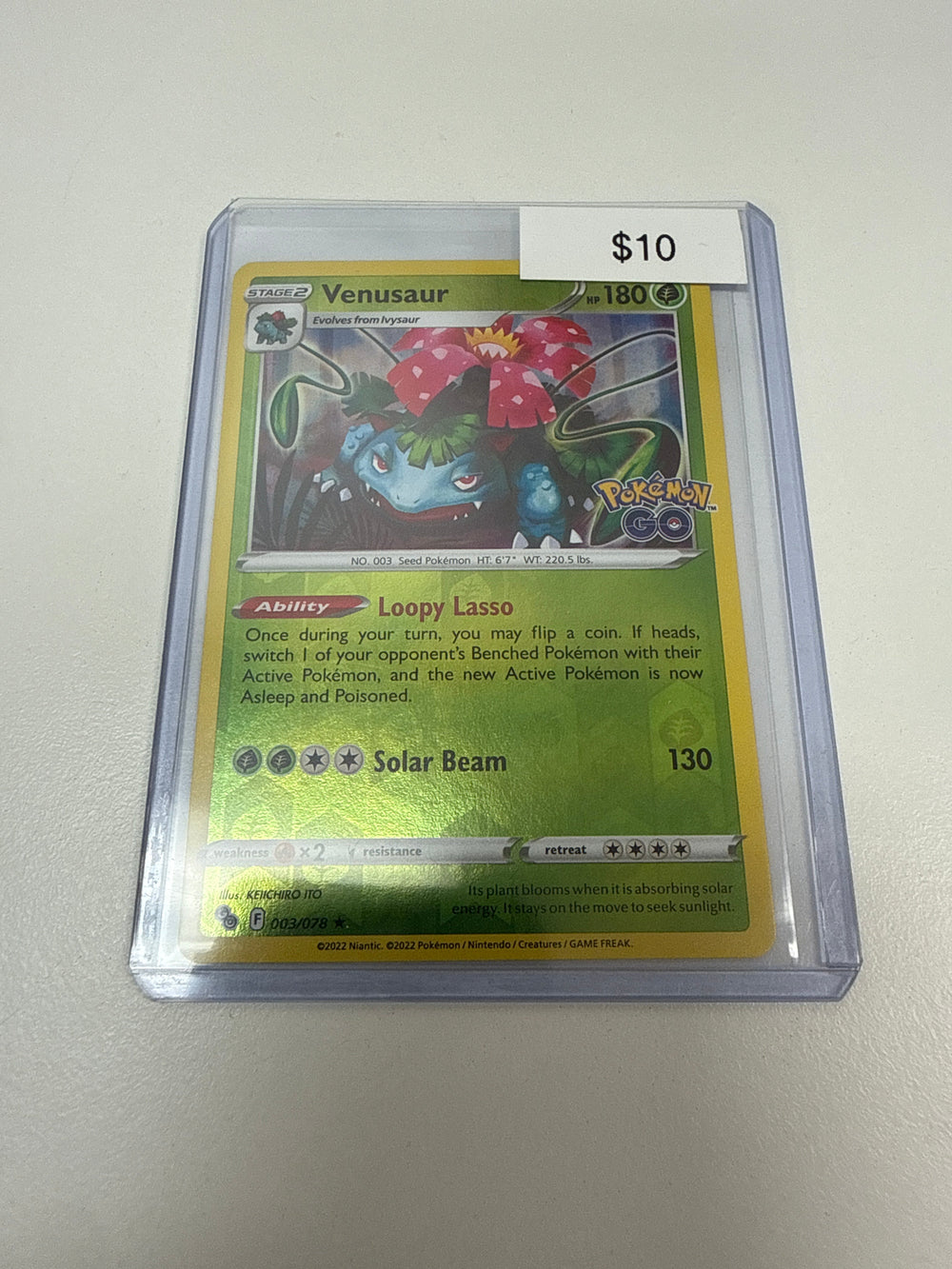Pokemon Venusaur Pokemon Go Stamp #003/078